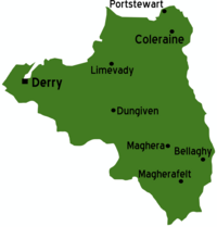 map of county derry County Londonderry Travel Guide At Wikivoyage map of county derry