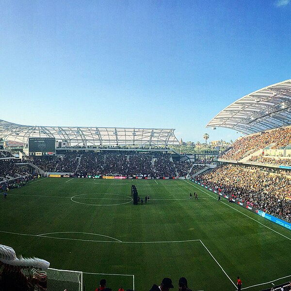 BMO Stadium during the inaugural LAFC home game