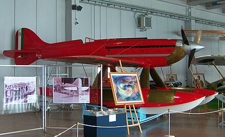 A seaplane at the Italian Air Force museum
