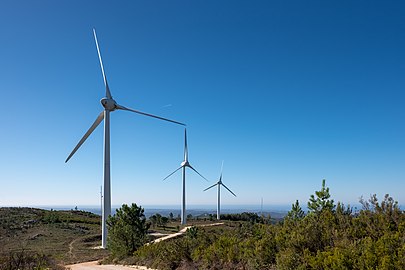Madrinha wind farm, Via Algarviana, Monchique, Portugal