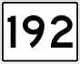 State Route 192 işaretçisi