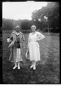 Molla Mallory eta Suzanne Lenglen, 1921