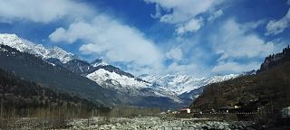 Himalayan mountains in Manali, Himachal Pradesh.