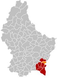 Stadtbredimus - Carte