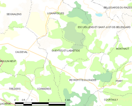 Gueytes-et-Labastide - Localizazion