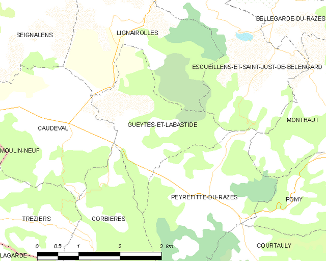 Gueytes-et-Labastide - Localizazion