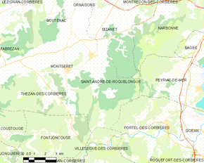 Poziția localității Saint-André-de-Roquelongue