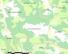Poziția localității Saint-Dizier-en-Diois
