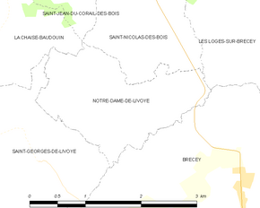 Poziția localității Notre-Dame-de-Livoye