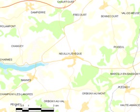 Poziția localității Neuilly-l'Évêque