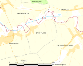 Poziția localității Saint-Floris