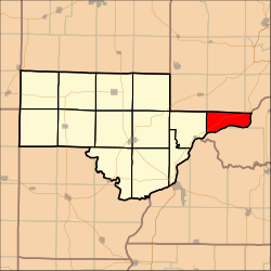 Location in Schuyler County