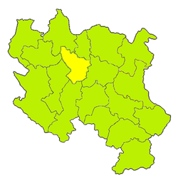 Položaj okruga unutarSredišnje Srbije