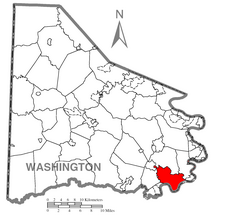 Location of Centerville in Washington County