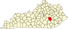 Harta Kentucky evidențiind Jackson County.svg