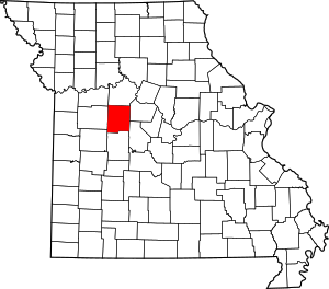 Map Of Missouri Highlighting Pettis County