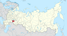 Samara oblasts beliggenhed i Den Russiske Føderation