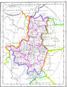 Carte du gouvernorat de Tambov, 1835.gif