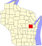 Mapa Wisconsinu se zvýrazněním Outagamie County.svg