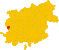 Locatie van Amorosi in Benevento (BN)