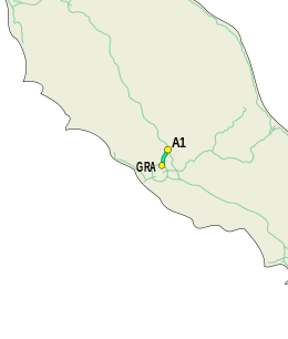 Mappa autostrada A1dir nord Italia.svg