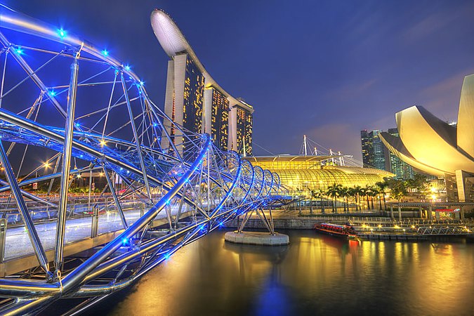 Marina Bay Sands, a popular spot for tourists.