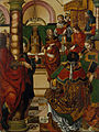 Jésus et les docteurs de la Loi, par le Maître de Sigena, 1519 (musée national d'Art de Catalogne, Barcelone).