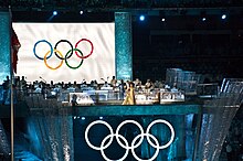 Measha Brueggergosman performing at the 2010 Winter Olympics in Vancouver Measha Brueggergosman performing at opening ceremonies.jpg