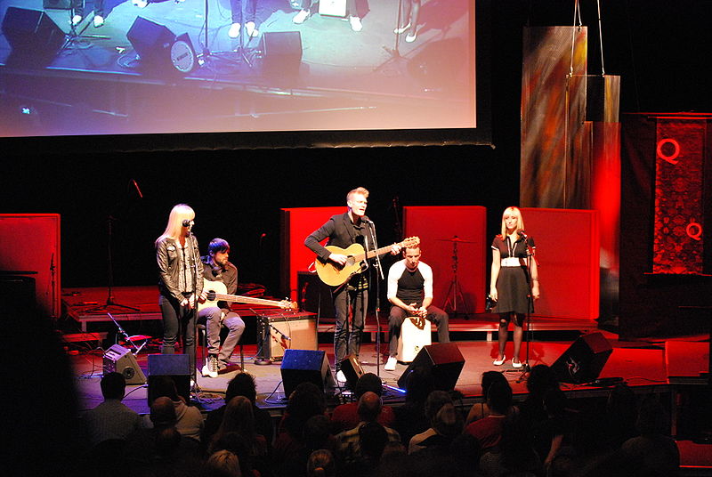 File:Mother Mother at taping of CBC radio show Q.JPG