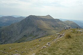 Vue du Mourre de Chanier depuis le sommet du mont Chiran