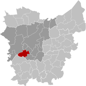 Nazareth East-Flanders Belgium Map.svg