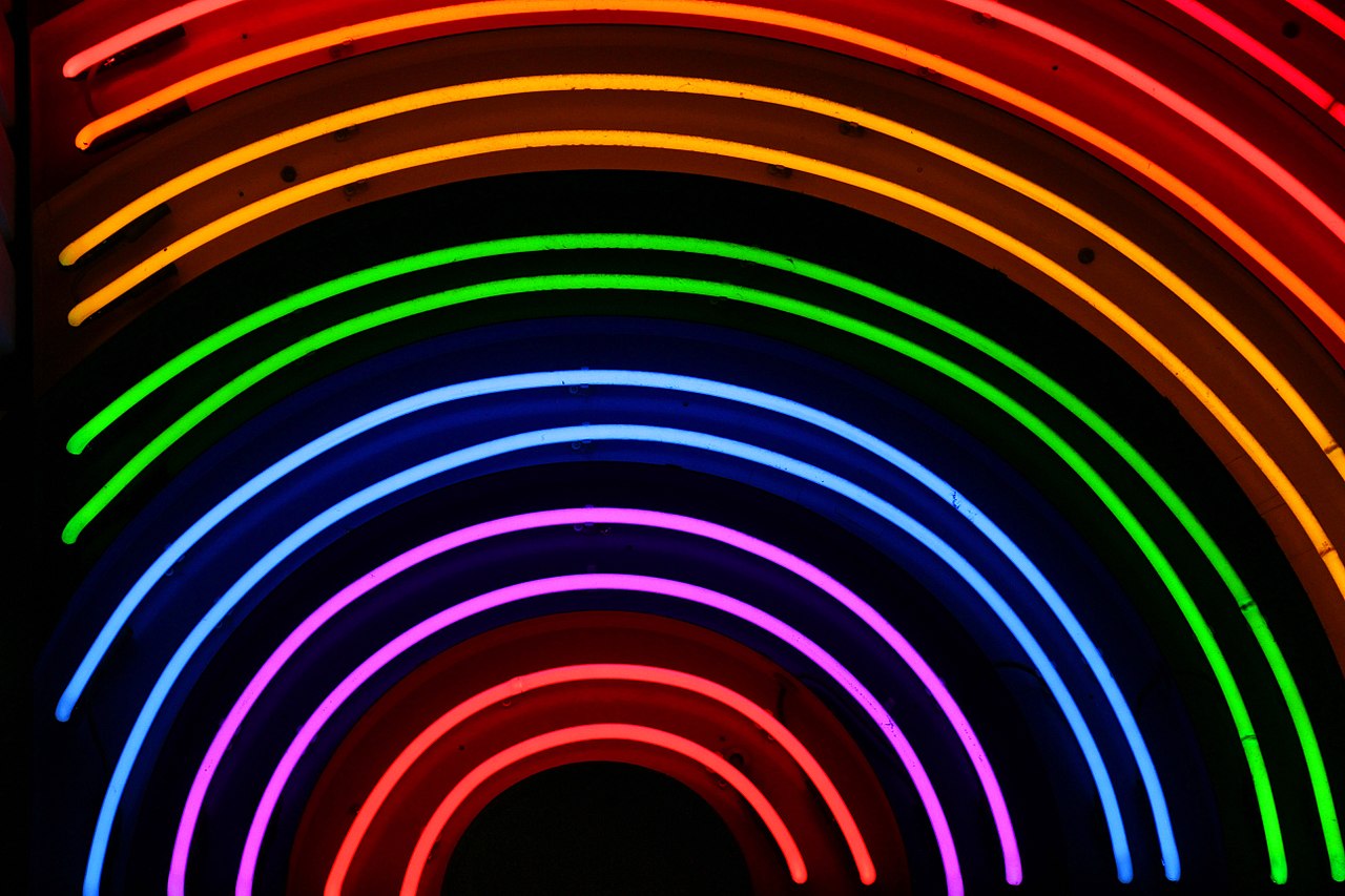 neon rainbow wallpaper