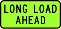 New Zealand Vehicle Mounted Sign - Long Load Ahead.svg