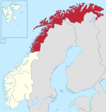 Kaart van Nord-Norge