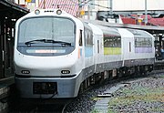 KiHa 183-5200 North Rainbow Express train on Hakodate Express service, 1992