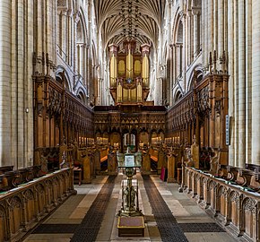 The choir looking west