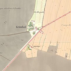 Území Nové Hospody na císařských otiscích map stabilního katastru z roku 1839