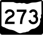 Marcador de la ruta estatal 273