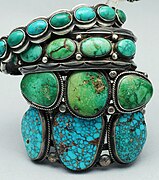 Navajo bracelets with turquoise