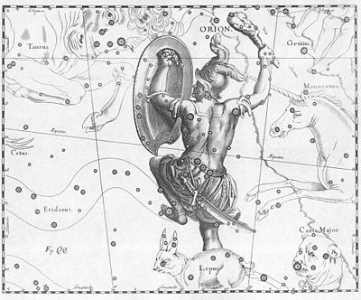 Sternbild Orion (künstlerische Darstellung)