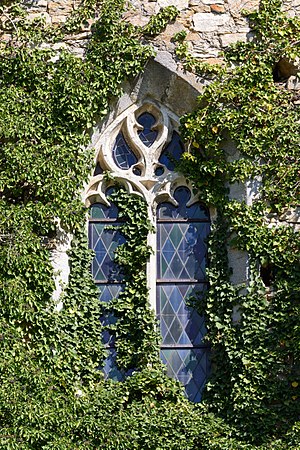 Western window of the subsidiary chuch St. Anna in the Fields, Pöggstall, Lower Austria