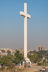 Wayside cross in Karachi, Pakistan.