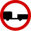 B-7 "no entry for motor vehicles with trailer"