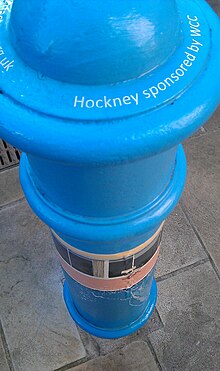 Painted Bollard, Winchester 23.jpg