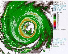 NEXRAD image of Typhoon Paka from Guam Paka NEXRAD.jpg