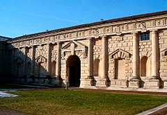 One of the best examples of Mannerist architecture: Palazzo Te in Mantova, designed by Giulio Romano
