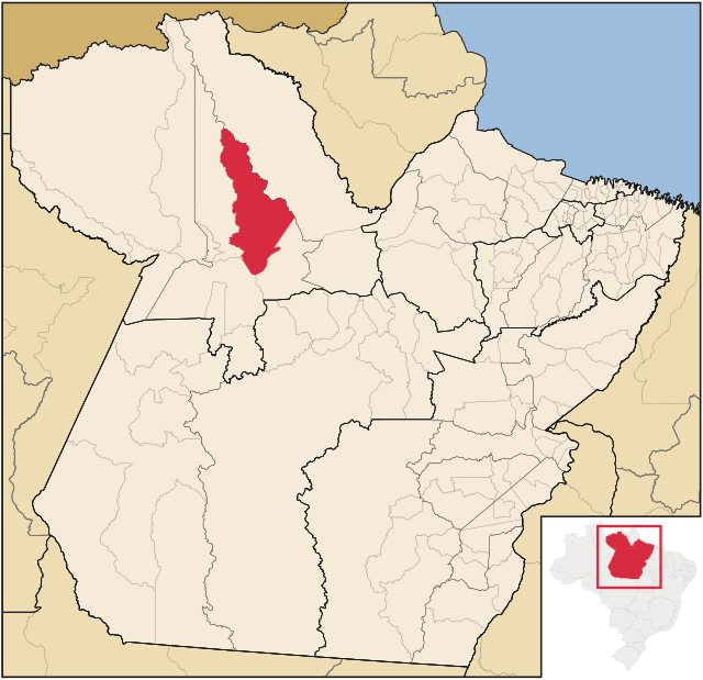 Localização de Monte Alegre no Pará