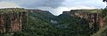 Uma junção de fotos, que proporcionou uma bela panorâmica do Parque Nacional Chapada dos Guimarães