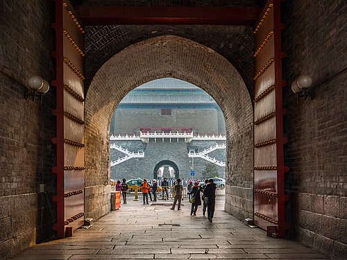 View through the Zhengyangmen Gate in Beijing