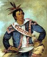 Le chef Choctaw Peter Pitchlynn, peint en 1834, par George Catlin